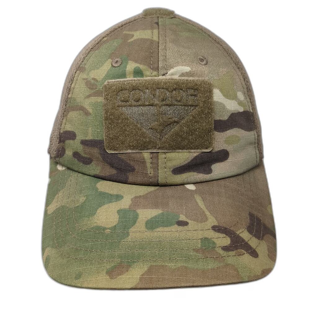Condor Baseball Cap Brown Green One Size Camo Mesh Back Strapback Tactical Hat